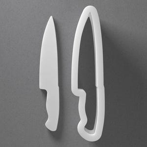Küchenmesser Cookie Cutter & Utensil Polymer Clay Ohrring, Keramik-Werkzeug Bild 1