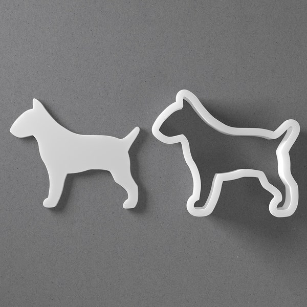 Bull Terrier Cookie Cutter - Du Mini au Grand - Bullterrier Polymer Clay Jewelry And Earring Cutter Tool - Ensemble de paires en miroir