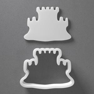 Sand Castle Cookie Cutter & Baby Shower Polymer Clay Earring, Pottery Tool