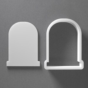 Tombstone Cookie Cutter & Halloween grafsteen polymeerklei oorbel, aardewerkgereedschap afbeelding 1