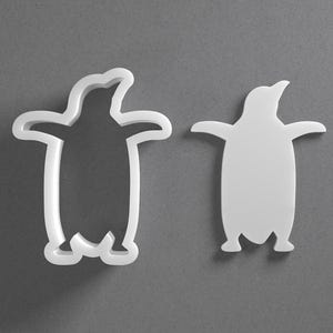 Stehender Pinguin Cookie Cutter & Tier Vogel Polymer Clay Ohrring, Keramik-Werkzeug