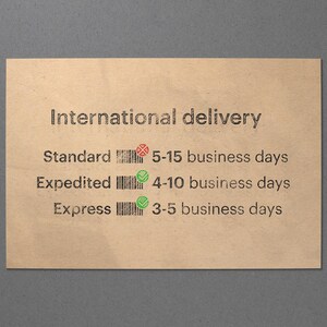 a piece of paper with a business message on it