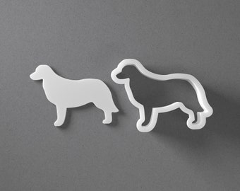 Golden Retriever Ausstecher - Von Mini bis Groß - Hunderasse Fimo Schmuck und Ohrring Ausstecher - Verspiegeltes Paar Set