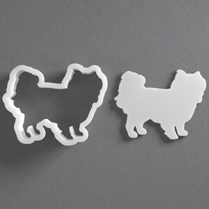 Japanese Chin Cookie Cutter & Dog Breed Polymer Clay Earring, Pottery Tool image 1