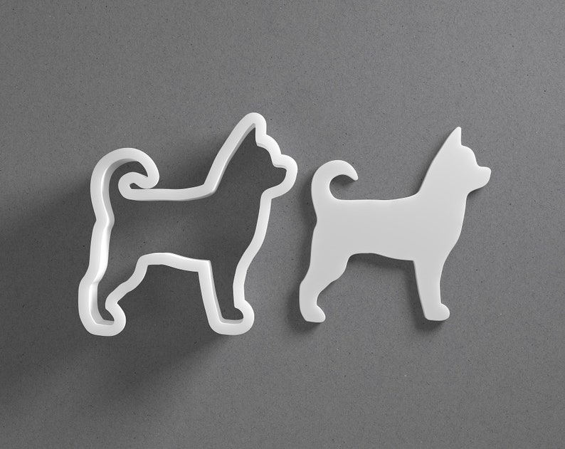 Chihuahua Cookie Cutter From Mini To Large Dog Breed Polymer Clay Jewelry And Earring Cutter Tool Mirrored Pair Set image 1