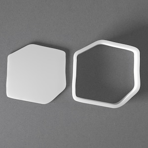 Tagliabiscotti a forma di cubetto di ghiaccio e orecchini in pasta polimerica da sciogliere, strumento per ceramica immagine 1