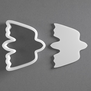 Frying Bird Cookie Cutter - From Mini To Large - Animal Wings Polymer Clay Jewelry And Earring Cutter Tool - Mirrored Pair Set