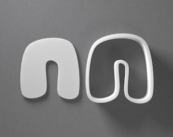 Whimsical Arch Cookie Cutter - From Mini To Large - Arc Polymer Clay Jewelry And Earring Cutter Tool - Mirrored Pair Set