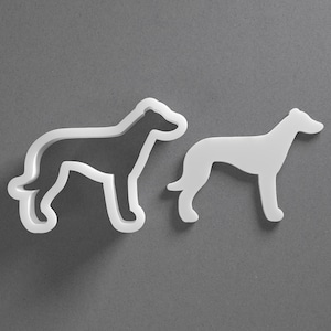 Greyhound Cookie Cutter & Dog Breed Polymer Clay Earring, Pottery Tool image 1