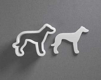 Greyhound Cookie Cutter & Dog Breed Polymer Clay Earring, Pottery Tool