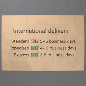 a piece of paper with a business message on it