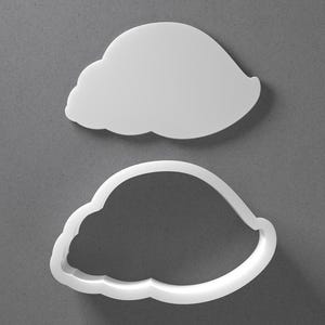Seashell Cookie Cutter & Sea Clam Shell Polymer Clay Earring, Pottery Tool image 1