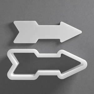 Arrow Cookie Cutter & Polymer Clay Earring, Pottery Tool