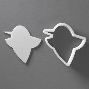 Hummingbird Cookie Cutter & Humming Bird Colibri Polymer Clay Earring, Pottery Tool image 1