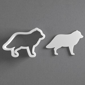 Emporte-pièce renard polaire et boucle d'oreille animal en pâte polymère, outil de poterie image 1