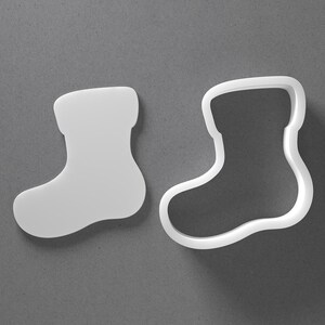 Cortador de galletas con forma de calcetín navideño y aretes de arcilla polimérica, herramienta de cerámica