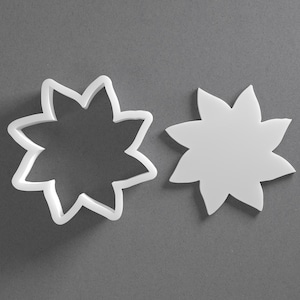 Whimsical Sun Cookie Cutter & Polymer Clay Earring, Pottery Tool image 1