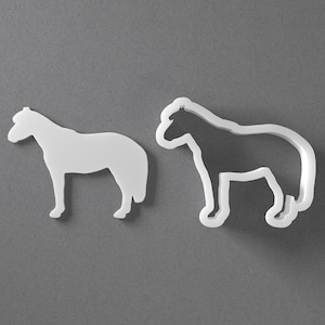 Britisches Pony Cookie Cutter & Pferd Polymer Clay Ohrring, Keramik-Werkzeug Bild 1