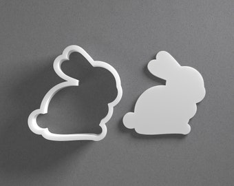 Emporte-pièce lapin de Pâques - Du mini au grand - Outil de coupe de bijoux et de boucles d’oreilles en argile polymère - Ensemble de paires en miroir
