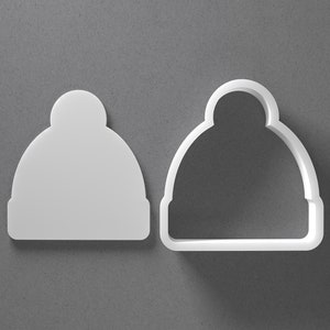 Tagliabiscotti a forma di berretto lavorato a maglia - da mini a grandi - Tagliabiscotti in pasta polimerica per gioielli e orecchini - Set di coppie specchiate