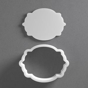Plaque Cookie Cutter & Ornament Frame Polymer Clay Earring, Pottery Tool image 1