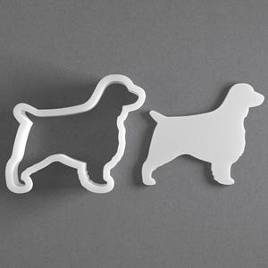 Cortador de galletas de Springer Terrier inglés y pendiente de arcilla polimérica de perro, herramienta de cerámica imagen 1