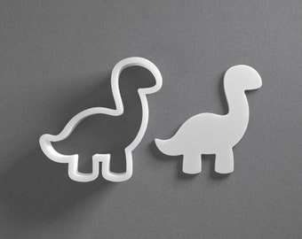 Dinosaur Cookie Cutter - From Mini To Large - Animal Polymer Clay Jewelry And Earring Cutter Tool - Mirrored Pair Set