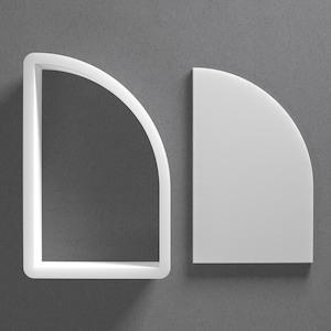 Foremka do ciastek w kształcie półłuku i kolczyki z gliny polimerowej w kształcie łuku, narzędzie do ceramiki