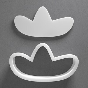 Cortador de galletas de sombrero y arete de arcilla polimérica de sombrero mexicano, herramienta de cerámica imagen 1