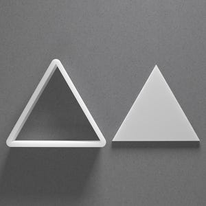 Triangle Cookie Cutter & Sharp Polymer Clay Earring, Pottery Tool