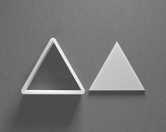 Cortador de galletas triangular y pendiente afilado de arcilla polimérica, herramienta de cerámica
