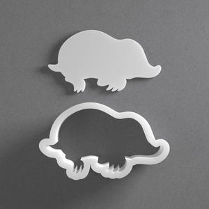 Mole Cookie Cutter & Animal Polymer Clay Earring, Pottery Tool image 1