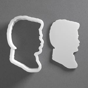 Ron Swanson Cookie Cutter & Parks And Recreation Polymer Clay Earring, Pottery Tool