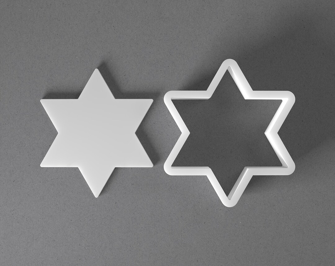 Star of David Cookie Cutter From Mini to Large Magen David Polymer Clay Jewelry and Earring ...
