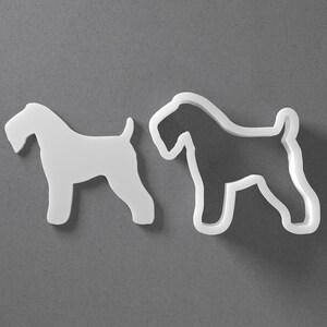 Kerry Blue Terrier Cookie Cutter & Dog Breed Polymer Clay Earring, Pottery Tool image 1