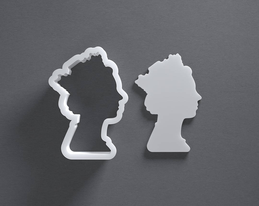 Queen Elizabeth II Cookie Cutter From Mini to Large Royal Etsy