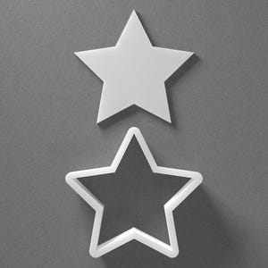 Five Pointed Star Cookie Cutter & Polymer Clay Earring, Pottery Tool