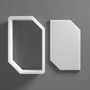 Cortador de galletas rectangular con corte lateral y placa angular de arcilla polimérica, herramienta de cerámica