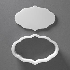 Plaquette Koekjesuitsteker en ornamentlijst polymeerklei oorbel, aardewerkgereedschap