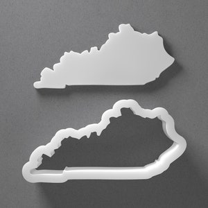 Kentucky State Cookie Cutter - From Mini To Large - Polymer Clay Jewelry And Earring Cutter Tool - Mirrored Pair Set