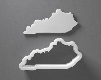 Kentucky State Cookie Cutter - From Mini To Large - Polymer Clay Jewelry And Earring Cutter Tool - Mirrored Pair Set