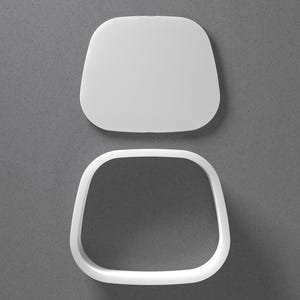 Rounded Trapezium Cookie Cutter & Oval Trapezoid Polymer Clay Earring, Pottery Tool image 1