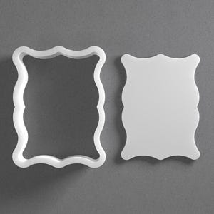 Plaque Cookie Cutter & Ornament Frame Polymer Clay Earring, Pottery Tool image 1