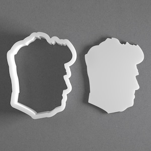 David Lynch Cookie Cutter & Polymer Clay Earring, Pottery Tool image 1