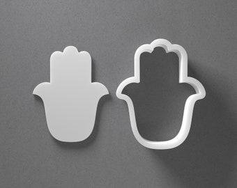 Hamsa Cookie Cutter - From Mini To Large - Hand Of Fatima Polymer Clay Jewelry And Earring Cutter Tool - Mirrored Pair Set