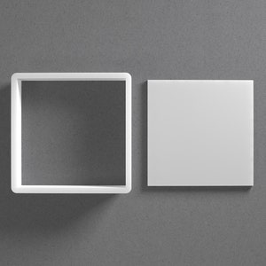 Square Cookie Cutter - From Mini To Large - Rectangle Polymer Clay Jewelry And Earring Cutter Tool - Mirrored Pair Set