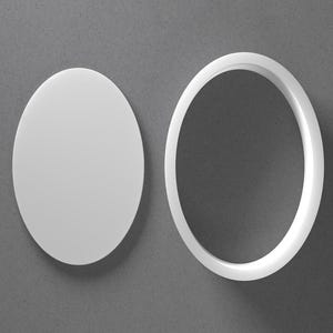 Oval Cookie Cutter & Circle Polymer Clay Earring, Pottery Tool