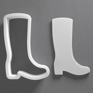 Long Boot Cookie Cutter - From Mini To Large - Rainboot Polymer Clay Jewelry And Earring Cutter Tool - Mirrored Pair Set
