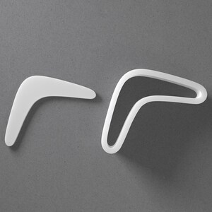 Boomerang Cookie Cutter & Australia Polymer Clay Earring, Pottery Tool image 1