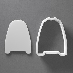 Winter Coat Jacket Cookie Cutter & Christmas Sweater Polymer Clay Earring, Pottery Tool image 1